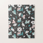 Süße Tier mit farbenfrohen Koala-Mustern und Blume Puzzle (Vertikal)