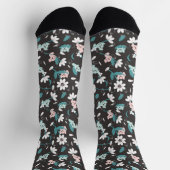 Süße Tier mit farbenfrohen Koala-Mustern und Blume Socken (Oben)