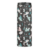 Süße Tier mit farbenfrohen Koala-Mustern und Blume Thermosbecher (Rückseite)