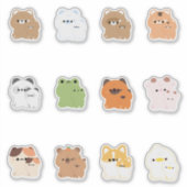 Süße Tier mit Plushie Aufkleber (Vorderseite)