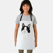 Süße Tier mit schwarzer und weißer Katze Kinder Schürze (Insitu)