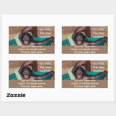 Süße Tier Neue Adressmarken Rechteckiger Aufkleber (Blatt)