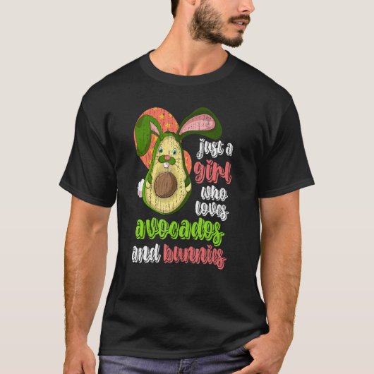 Süße Tier Ostereier Avocado Bunny Girls Frauen T-Shirt (Vorderseite)