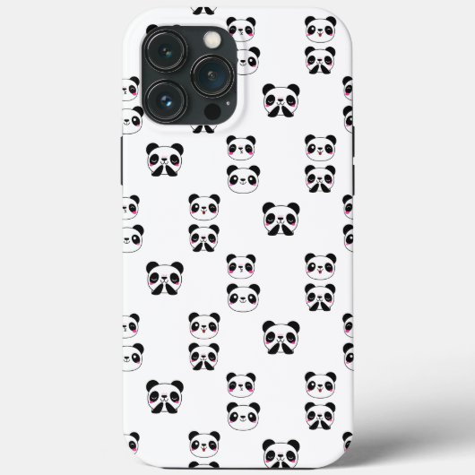 Süße Tier Panda Bärenmuster Girly trendy Case-Mate iPhone Hülle (Rückseite)