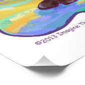 Süße Tier Parade Camel Art Poster (Ecke)