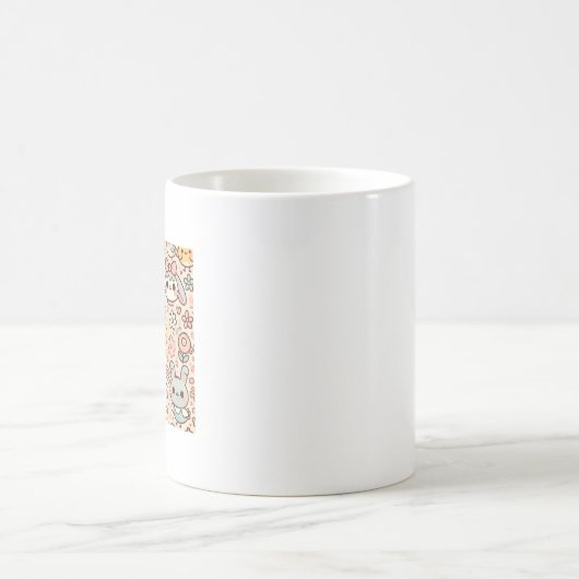 Süße Tier Pattern Tasse (Mittel)