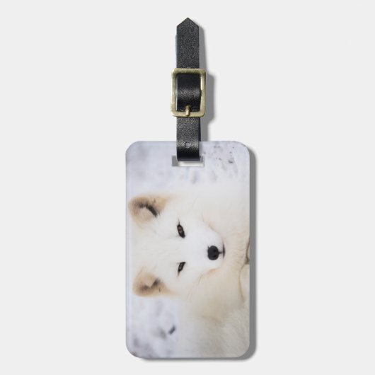Süße Tier personalisiert Gepäckanhänger (Vorderseite vertikal)