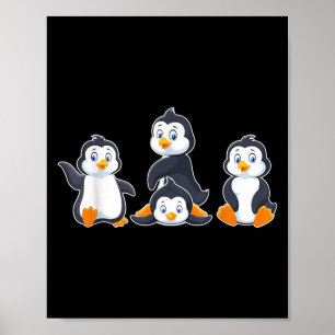 Süße Tier Pinguin Kinder Poster