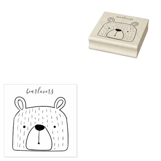 Süße Tier Plush Bear Gummistempel (Stempel)