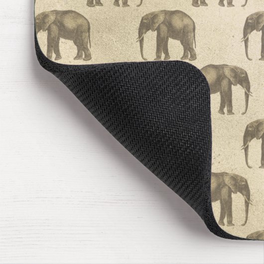 Süße Tier Print Elephant Stilvoll Trendy Mousepad (Ecke)