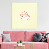 Süße Tier Prints Leinwanddruck (Insitu (Wohnzimmer))