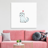 Süße Tier Prints Leinwanddruck (Insitu (Wohnzimmer))