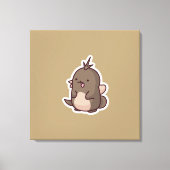 Süße Tier Prints Leinwanddruck (Vorderseite)