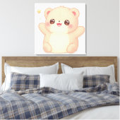 Süße Tier Prints Leinwanddruck (Insitu (Schlafzimmer))