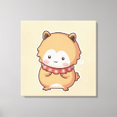 Süße Tier Prints Leinwanddruck (Vorderseite)