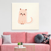 Süße Tier Prints Leinwanddruck (Insitu (Wohnzimmer))