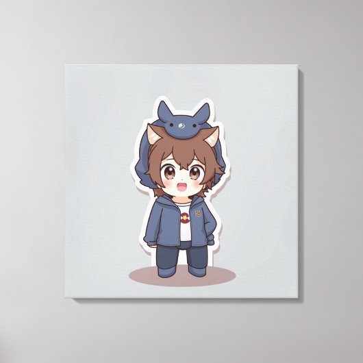 Süße Tier Prints Leinwanddruck (Vorderseite)
