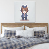 Süße Tier Prints Leinwanddruck (Insitu (Schlafzimmer))