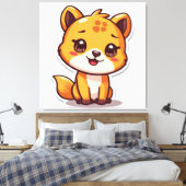 Süße Tier Prints Leinwanddruck (Insitu (Schlafzimmer))