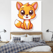 Süße Tier Prints Leinwanddruck (Insitu (Schlafzimmer))