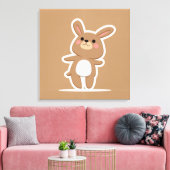 Süße Tier Prints Leinwanddruck (Insitu (Wohnzimmer))