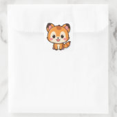 Süße Tier Quadratischer Aufkleber (Tasche)