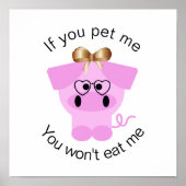 Süße Tier Rights Activist Poster (Vorne)