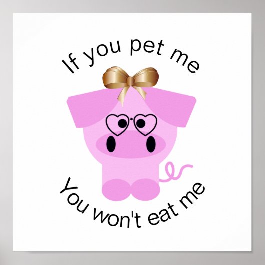 Süße Tier Rights Activist Poster (Vorne)