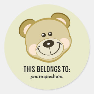 Süße Tier sieht dies als Zeichen an Runder Aufkleber