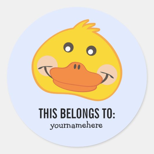 Süße Tier sieht dies als Zeichen an Runder Aufkleber (Vorderseite)