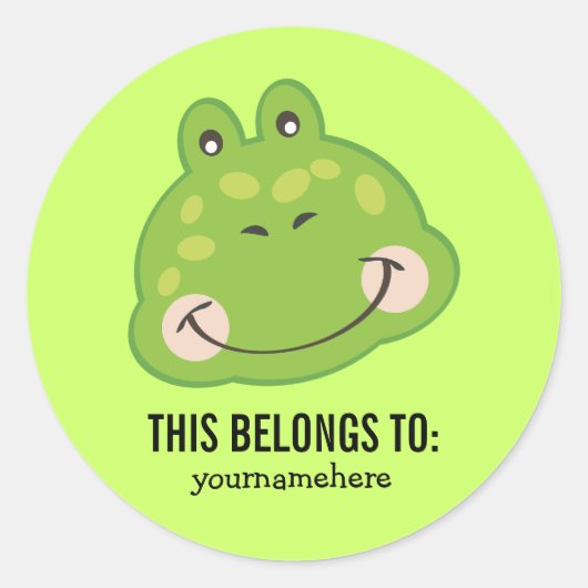 Süße Tier sieht dies als Zeichen an Runder Aufkleber (Vorderseite)