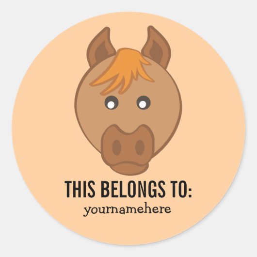 Süße Tier sieht dies als Zeichen an Runder Aufkleber (Vorderseite)