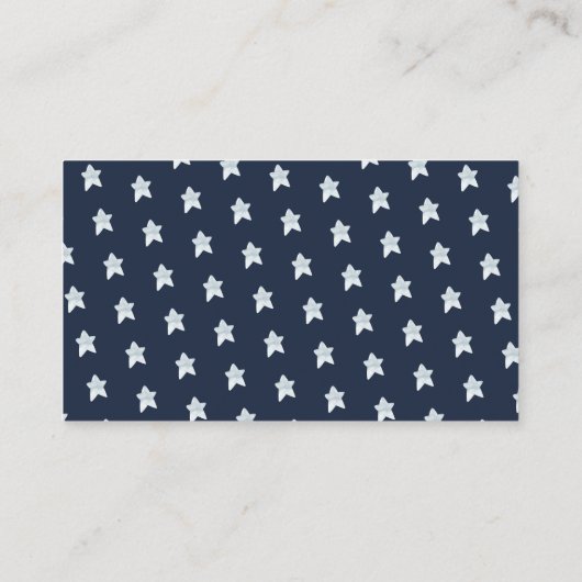 Süße Tier Space Baby Showbücher für Baby Begleitkarte (Rückseite)