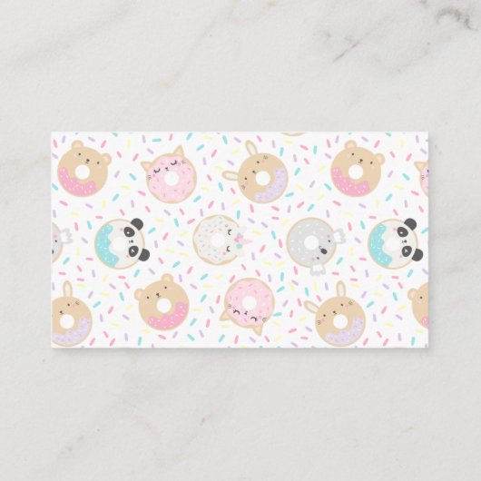 süße Tier spendet das Gewinnspiel Begleitkarte (Rückseite)