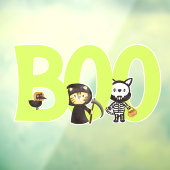 Süße Tier Spooktacular Halloween Fensteraufkleber (Blatt 3)