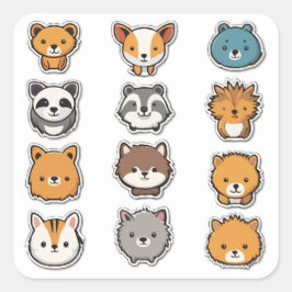 Süße Tier Sticker Set - Süßholzkritter