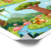 Süße Tier-Suchbildposter für Kinder Poster (Ecke)