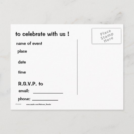 Süße Tier Swingers Party Einladung (Rückseite)