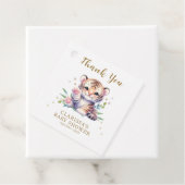 Süße Tier Tiger Stars White Baby Dusche Geschenkanhänger (Beispiel)