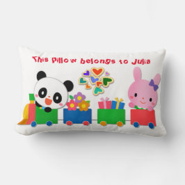 Süße Tier Train Lendenkissen