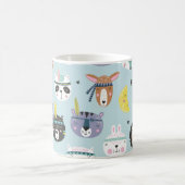 Süße Tier Tribal: Boho Pattern Kaffeetasse (Mittel)