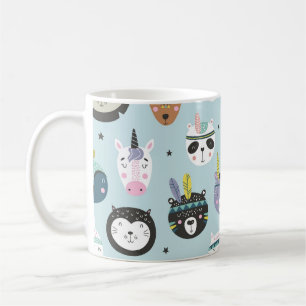 Süße Tier Tribal: Boho Pattern Kaffeetasse