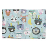 Süße Tier Tribal: Boho Pattern Kissenbezug (Rückseite)