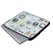Süße Tier Tribal: Boho Pattern Laptopschutzhülle (Vorne Knopf)