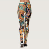 süße Tier und Blumendoodell Leggings (Rückseite)