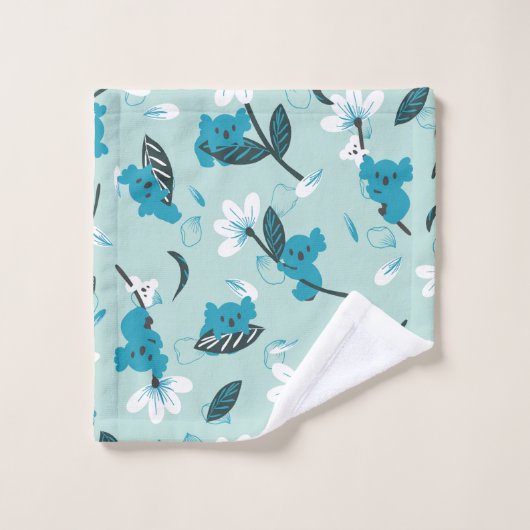 Süße Tier und Natur in Koala Badhandtuch Set (Waschlappen)