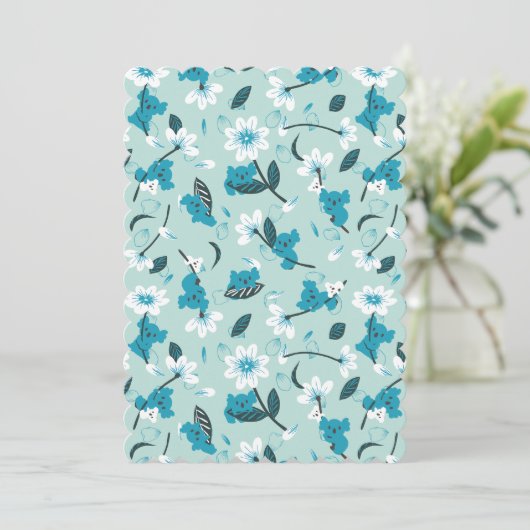 Süße Tier und Natur in Koala Einladung (Stehend Vorderseite)