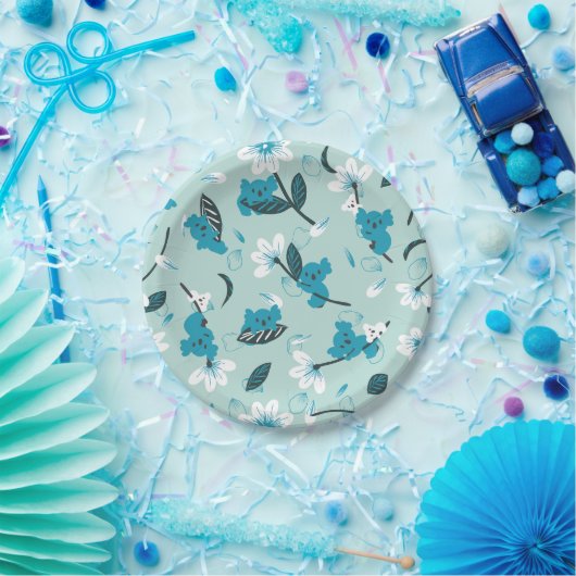 Süße Tier und Natur in Koala Pappteller (Party)