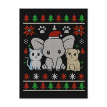 süße Tier Weihnachten