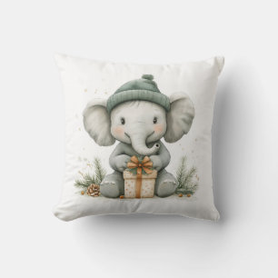 Süße Tier-Weihnachtsserie Baby-Elefant Kissen